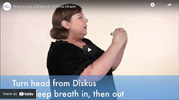 How to use a Diskus® asthma inhaler