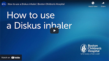 How to use a Diskus inhaler