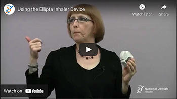 Using the Ellipta Inhaler Device