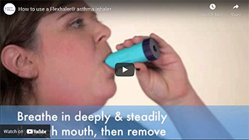 How to use a Flexhaler asthma Inhaler