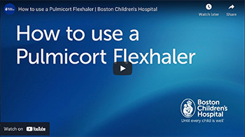 How to use a Pulmicort Flexhaler