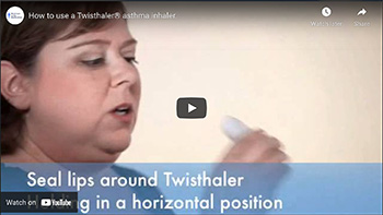 How to use a Twisthaler® asthma inhaler